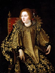 Portrait of a Seated Lady (possibly Caterina Savelli) by Artemisia Gentileschi